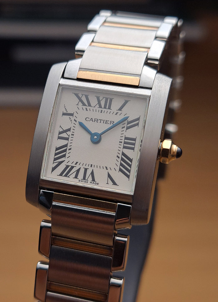 Ladies' Cartier Tank Francaise 18K YG/SS Quartz Ref. W51007Q4